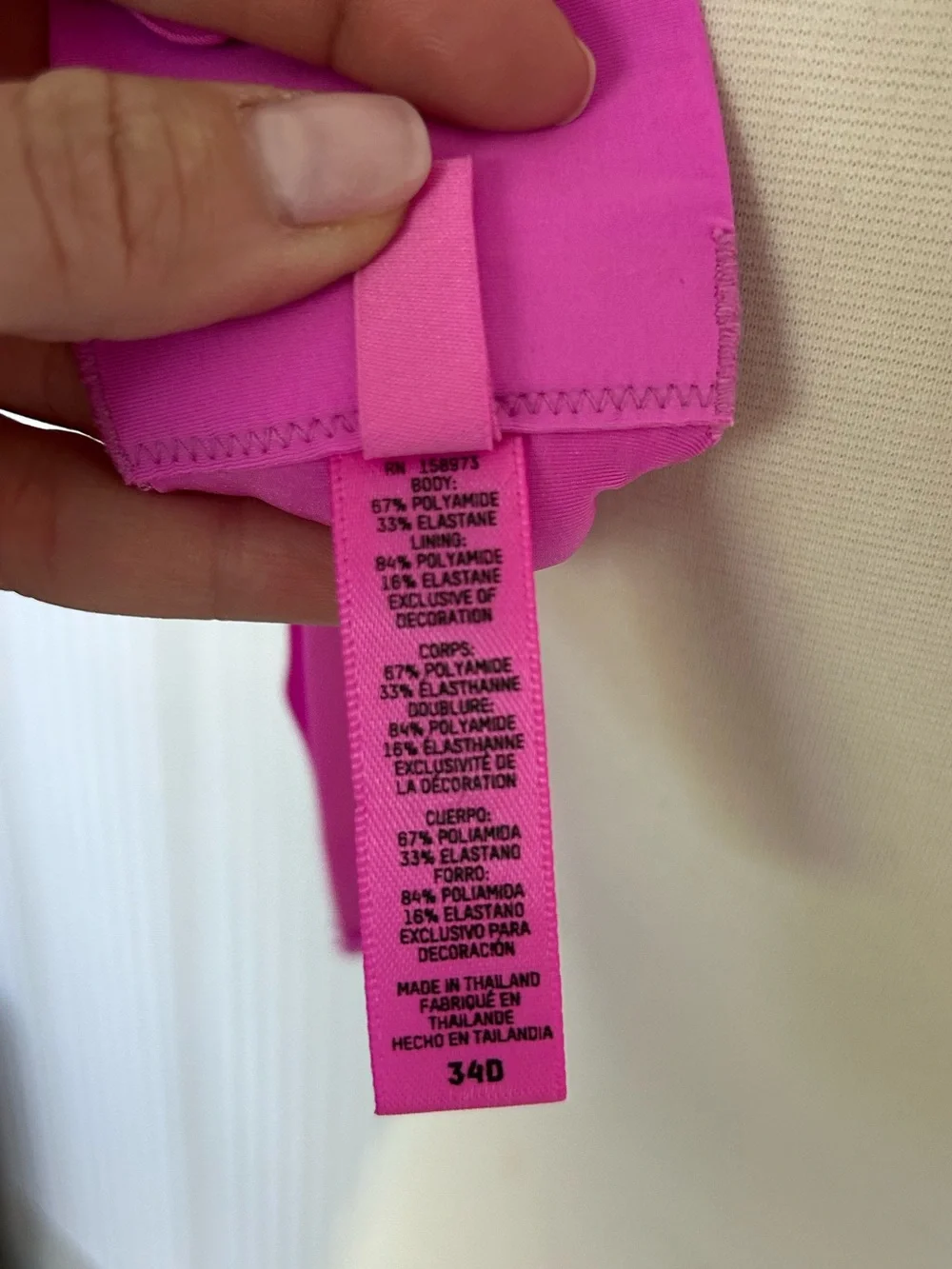 Skims Unlined Balconette Bra 34D NEW Pink $68 Retail
